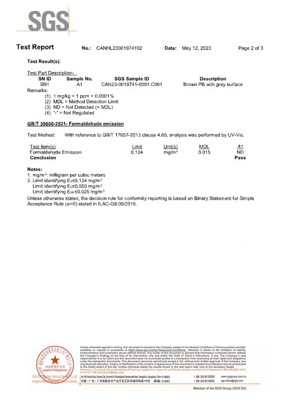 2023SGS腾博汇游戏官网家居检测报告英文版